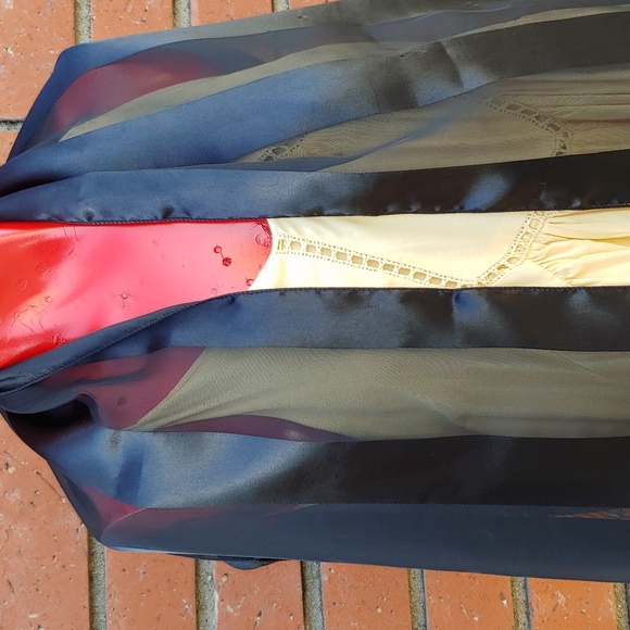 Set of 4 Fashion Scarves in Black, Blue, and Earth Tones size 14" x 60" - Picture 1 of 12